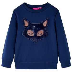 vidaXL Felpa da Bambini Blu Marino 116