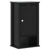 vidaXL Mobile da Bagno a Muro BERG Nero 40x27x71,5 cm Massello Pino