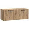 vidaXL Mobile Porta TV da Muro 78,5 x 31 x 30 cm Rovere Artigianale