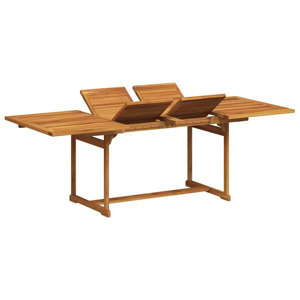 vidaXL Set Pranzo da Giardino 9pz Legno Massello di Acacia e Textilene