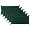 vidaXL Cuscino con cuscino HEERLEN 6 pz Verde Scuro Velluto