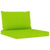 vidaXL Set Divani da Giardino 6 pz con Cuscini Verde Brillante