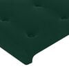 vidaXL Giroletto senza Materasso Verde Scuro 160x200 cm in Velluto