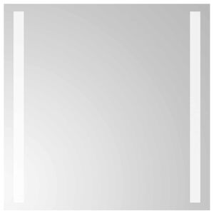 vidaXL Specchio da bagno LED Trasparente 40 x 40 cm vetro temperato