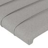 vidaXL Giroletto a Molle con Materasso Grigio Chiaro160x200 cm Tessuto
