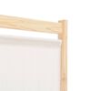 vidaXL Divisorio a 4 Pannelli Crema 160x170x4 cm in Tessuto