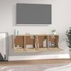 vidaXL Mobili Parete 2 pz Rovere Sonoma 60x36,5x35cm Legno Multistrato