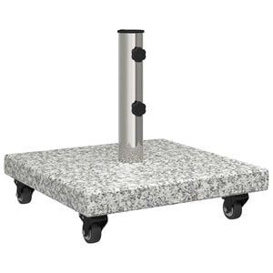 vidaXL Base per ombrellone 30 kg Grigio Granito Quadrato