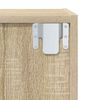 vidaXL Mobile TV Parete Rovere Sonoma 37x37x142,5cm Legno Multistrato