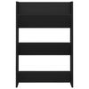 vidaXL Scarpiere a Muro 2 pz Nere 60x18x90 cm in Legno Multistrato
