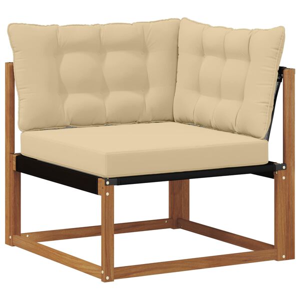 vidaXL Set di divani da esterno con cuscino 21 pcs Naturale e Beige