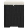 vidaXL Ottomane con Cuscini 2pz Nero 40x30x40 cm in Polyrattan