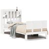 vidaXL Letto Libreria senza Materasso Bianca 90x200 cm Legno di Pino
