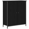 vidaXL Credenza Rovere Nero 70 x 30 x 80 cm Legno ingegnerizzato