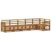 vidaXL Set di divani da esterno 5 pz Naturale Legno di Acacia Massello