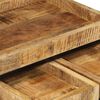 vidaXL Tavolini a Incastro 3 pz Legno Massello di Mango Grezzo e Ferro