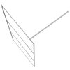 vidaXL Parete Doccia Walk in Argento 115x195 cm Vetro Trasparente ESG
