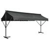vidaXL Tenda Parasole con Piedistallo 500x300 cm Antracite