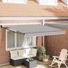 vidaXL Tenda da Sole Grigio chiaro 3 x 2,5 m Poliestere e metallo