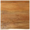 vidaXL Piano Tavolo Bordi Vivi 80x80x3,8 cm in Legno Massello di Mango