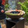 RedFire Braciere da Giardino con Supporto per Legna Onyx 60 cm Nero