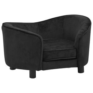 vidaXL Divano per Cani Nero 69x49x40 cm in Peluche