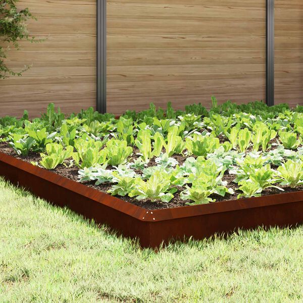 vidaXL Recinzioni per lumache 20 pcs Ruggine