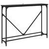 vidaXL Tavolo consolle Rovere Nero 102 x 23 x 75 cm