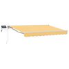 vidaXL Cornice per Tenda Manuale con LED Sabbia 4 &times; 3 m