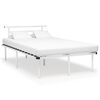 vidaXL Giroletto Bianco in Metallo 120x200 cm
