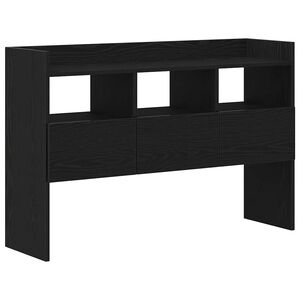 vidaXL Credenza Rovere Nero 105 x 30 x 70 cm Legno multistrato