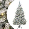 vidaXL Albero di Natale artificiale 210 cm 300 LED Bianco caldo