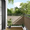 vidaXL Paravento da Balcone Tortora 75x700 cm 100% Poliestere Oxford