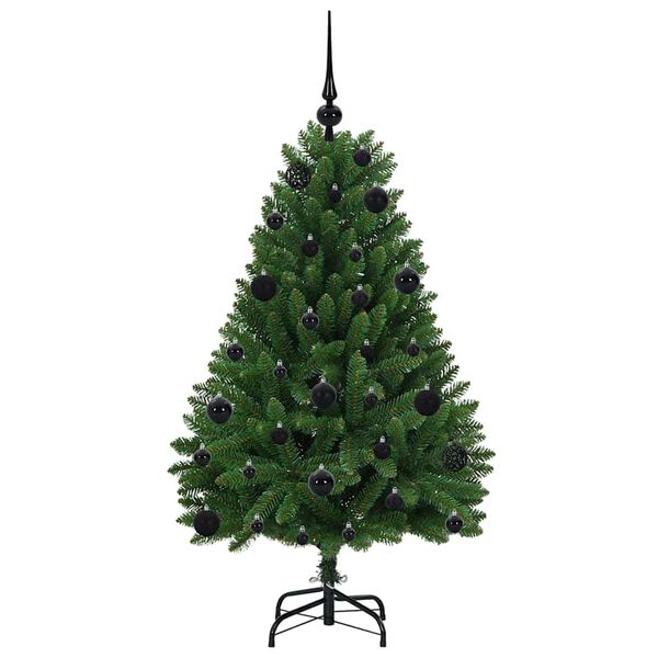 vidaXL Albero di Natale artificiale Verde 120 cm PVC e Metallo