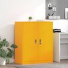 vidaXL Armadio Giallo senape 90 x 40 x 105 cm Acciaio