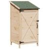 vidaXL Capanno da Giardino con tetto Naturale 59,5 x 56 x 113,5 cm