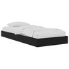vidaXL Struttura letto a pavimento Rovere Nero 80 x 200 cm