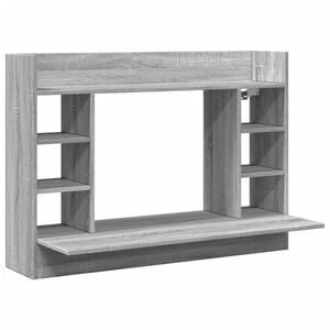 vidaXL Scrivania a Parete Grigio Sonoma 105x48x75cm Legno Multistrato