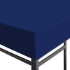 vidaXL Copertura Superiore per Gazebo 310 g/m&sup2; 4x3 m Blu
