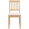 vidaXL Sedie da Pranzo con Cuscini 2 pz in Legno Massello di Hevea