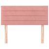 vidaXL Testiera Rosa 90x5x78/88 cm in Tessuto