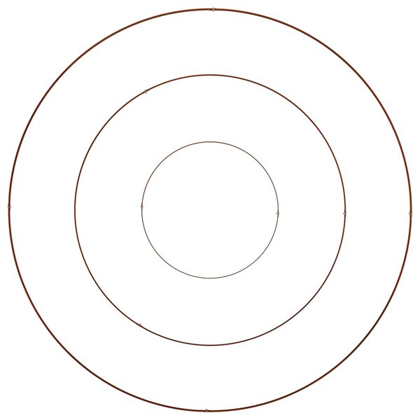 vidaXL Vaso da giardino Marrone 120 x 120 x 20 cm