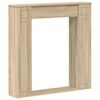 vidaXL Cornice per camino Rovere Sonoma 100 x 20 x 100 cm
