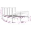vidaXL Giroletto senza Materasso 140x200 cm in Legno Massello di Pino
