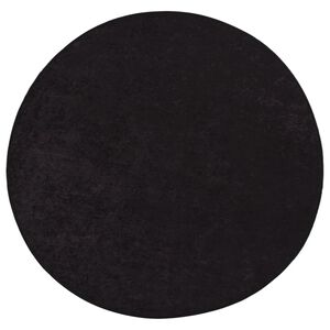 vidaXL Tappeto Lavabile Antracite &Oslash; 200 cm Antiscivolo