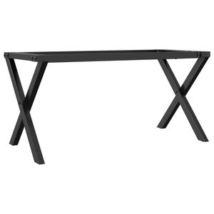 vidaXL Telaio Gambe a X per Tavolino da Salotto 70x30x43 cm in Acciaio