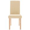 vidaXL Sedie da Pranzo 2 pz Crema in Tessuto