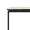 vidaXL Set da Pranzo da Giardino 11 pz con Cuscini in Polyrattan Nero
