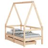 vidaXL Giroletto Bambini con Cassetti 70x140 cm Legno Massello di Pino