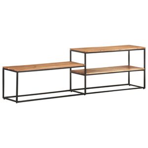 vidaXL Mobile Porta TV 180x30x50 cm in Legno Massello di Acacia